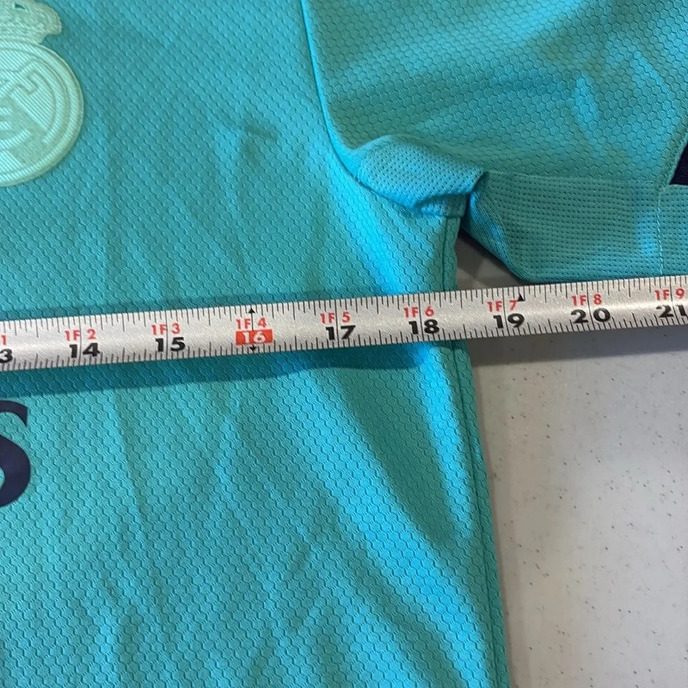 adidas Kids Teal/Aqua Real Madrid Fly Emirates Matching Set
